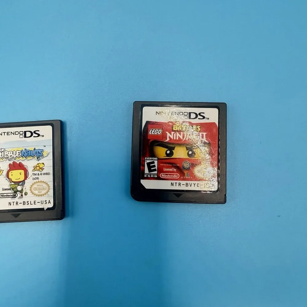 Nintendo DS Game Lot 5 LEGO Ninjago Indiana Jones Scribblenauts Hot Wheels